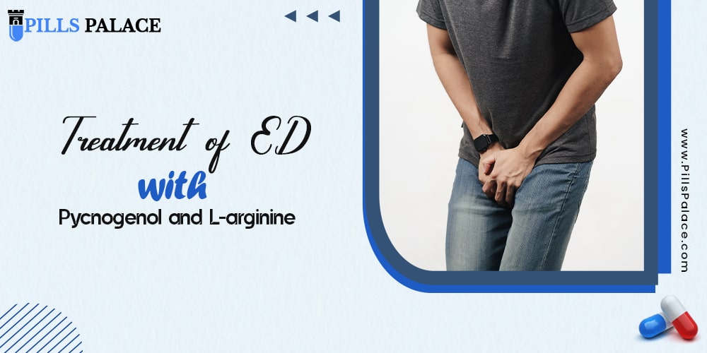 Treatment of erectile dysfunction with pycnogenol and l-arginine 